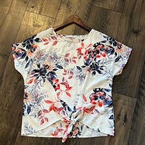 Paper Crane floral top medium